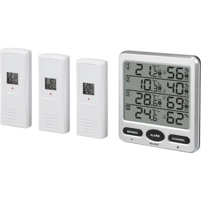 Afbeelding van Renkforce Draadloze thermo en hygrometer Zilver