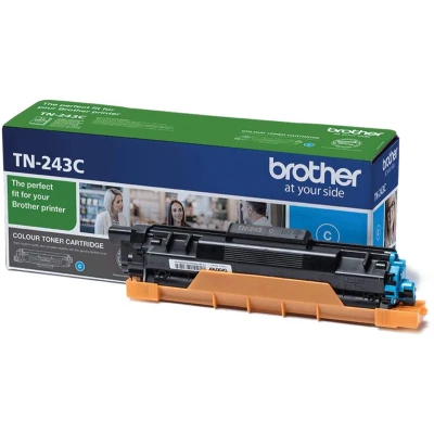 Afbeelding van Brother toner, 1.000 pagina&#039;s, OEM TN 243C, cyaan 4 stuks