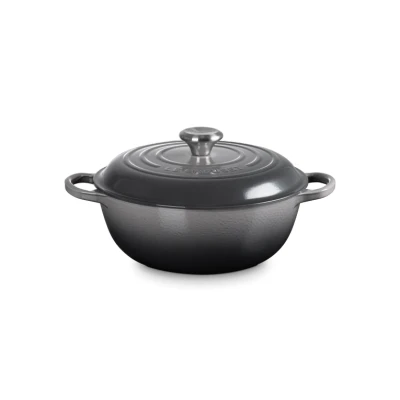 Afbeelding van Le Creuset Marmite Braadpan Signature &#039;Flint&#039; Ø26cm / 4.1L
