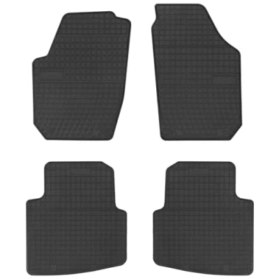 Afbeelding van M MOTOS Rubberen vloermatten voor Skoda Roomster 2006 2015 Verbeter je reiscomfort met de zwarte antislip mat auto en automat alle weersomstandigheden, bescherming tegen geluid