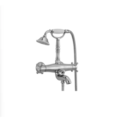 Afbeelding van Huber Victorian Thermostatische Badkraan met douchegarnituur Chroom VTT3301021