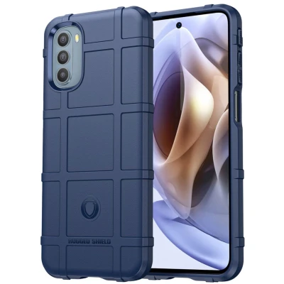 Afbeelding van Motorola Moto G41 / G31 Hoesje Siliconen iMoshion Rugged Shield Backcover Blauw