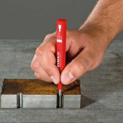 Afbeelding van Lyra Merkstift Voor Diepe Gaten Rood Met Houder