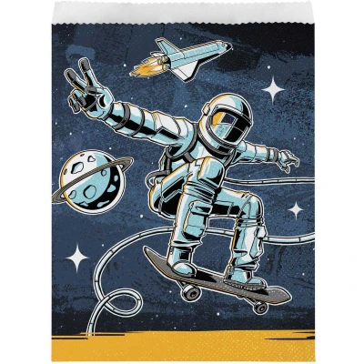 Afbeelding van Haza Witbaard Astronaut Uitdeelzakjes, 8st.