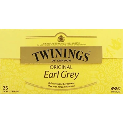 Afbeelding van Twinings Originele Earl Grey Thee, 25 zakjes 50 g, 4 Stuk