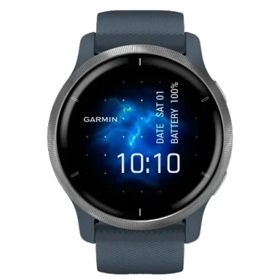 Image de Garmin Venu 2 Argent Bleu Band