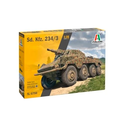 Afbeelding van 1:35 Italeri 6756 Sd.Kfz.234/3 Panzerwagen Plastic Modelbouwpakket