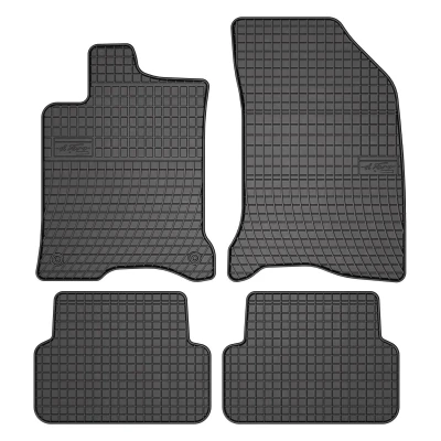 Afbeelding van FROGUM 0756 Vloermatset Rubber voor en achter 4 Zwart Op maat gemaakt RENAULT: LAGUNA 2 Grandtour,