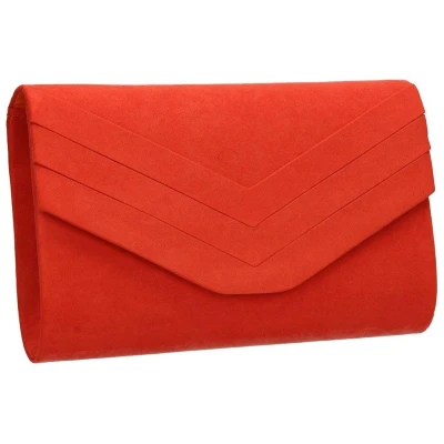 Afbeelding van SwankySwans Samantha Clutch voor dames, Eén maat, scharlaroze oranje