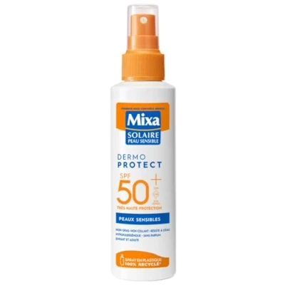Afbeelding van Mixa Dermo Protect Zonnespray Gevoelige Huid SPF50+ 150 ml