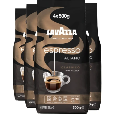 Afbeelding van Lavazza Espresso Italiano Classico koffiebonen 4 x 500 gram