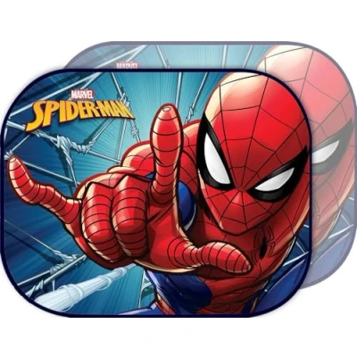 Image de 2 pare soleil latéral spiderman 44x35cm