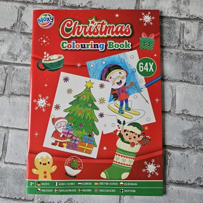 Afbeelding van Kleurboek kerst knutselen kinderen kerstmis diy kleuren