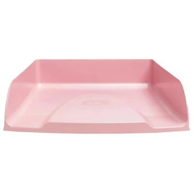 Afbeelding van Exacompta Ref. 11171D Set van 6 brievenbakjes Combo Styli Autentik voor A4+ documenten afmetingen 34 x 25 6,5 cm etikethouder geschikt 500 vellen candy roze