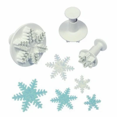 Afbeelding van PME Plunger Cutter Sneeuwvlok/IJskristal (Frozen) set/3