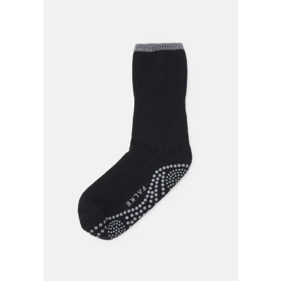 Afbeelding van Falke dames Cuddle Pads sokken in wolblend met anti slip de kleur Zwart, maat: 39 42
