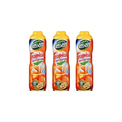 Afbeelding van Teisseire Tropische siroop, exotische vruchten, voor verfrissende dranken, cocktails, recyclebare jerrycan, 3 x 60 cl