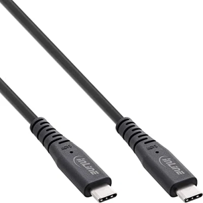 Afbeelding van InLine 35902I, 2 m, USB C, USB4 Gen 3x2, 40 Gbit/s, Zwart