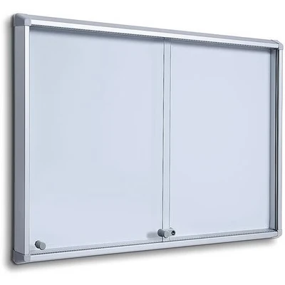 Afbeelding van Indoor Vergrendelbaar Notitiebord met Schuifdeuren SCSL 24x A4 Syna SCSL24XA4 Horeca &amp; Professioneel