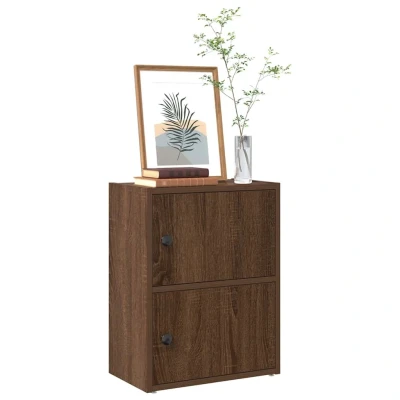 Afbeelding van vidaXL Boekenkast 40x24x52 cm bewerkt hout bruin eikenkleurig