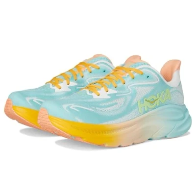 Afbeelding van HOKA Clifton 10 Hardloopschoenen voor op de weg, Heren, Maat: 44, Blue spark/white Kunststof/ textiel