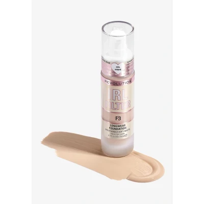 Afbeelding van Makeup Revolution IRL Filter Longwear Foundation Foundation, Dames, Maat: 23 ml, F3