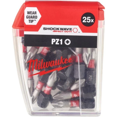 Afbeelding van Milwaukee Shockwave 25mm PZ1 (25 Stuks)