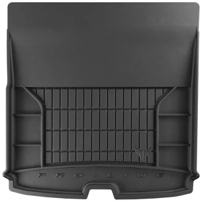 Afbeelding van M MOTOS Kofferbakmat voor Skoda Enyaq iV vanaf 2020 Verhoog je rijcomfort met de zwarte antislip all weather Auto TM automatten, bescherming tegen vuil