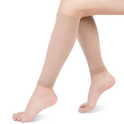 Afbeelding van Calf Compression Socks, Stockings with Medical Gradient Compression, 20 30mmHg Footless Sleeves for Shin Splint, Varicose Vein, Edema, Women &amp; Men