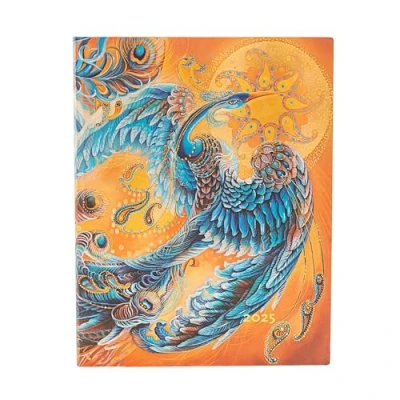 Afbeelding van Bird of Happiness Skybird (Birds Happiness) Ultra 12 month Vertical Softcover Flexi Dayplanner 2025 (Elastic Band Closure)