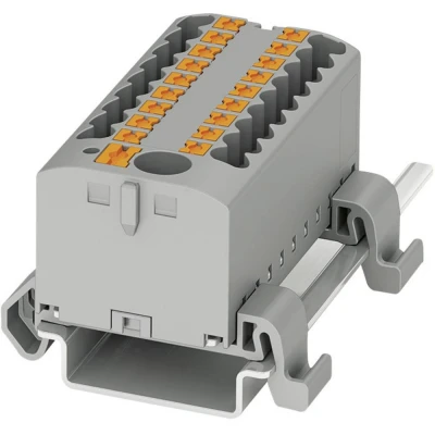 Afbeelding van Phoenix Contact PTFIX 6/18X2,5 NS35A BU 3273244 Verdeelblok Aantal polen: 19 0.14 mm² 2.5 Blauw 8 stuk(s)