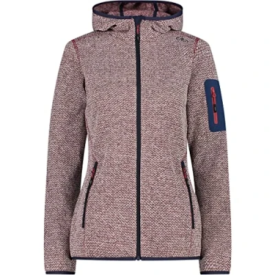 Afbeelding van CMP Zip Hoodie Red wine bianco Maat Damen_EU 36