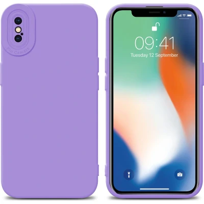 Afbeelding van Cadorabo Hoesje geschikt voor Apple iPhone XS MAX in Fluid LICHT PAARS Beschermhoes gemaakt van flexibel TPU silicone Cover Case
