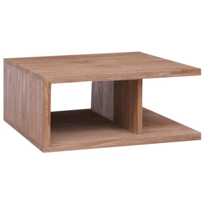 Afbeelding van Salontafel 70x70x30 cm massief teakhout