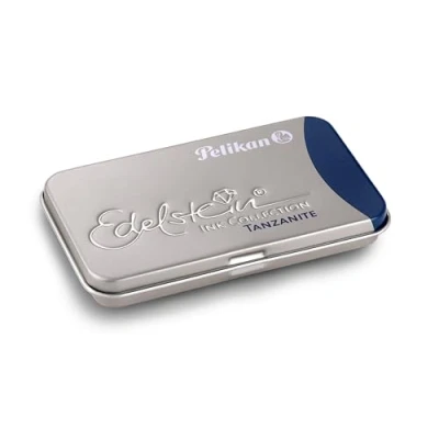 Afbeelding van Pelikan 339689 Edelstein Tanzaniet inktpatronen (blauw zwart)