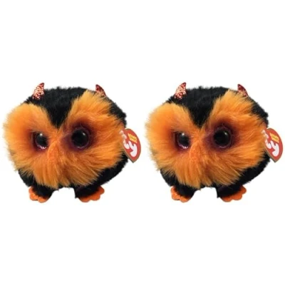 Afbeelding van TY Teeny Puffies Halloween Owl Orange 10 cm