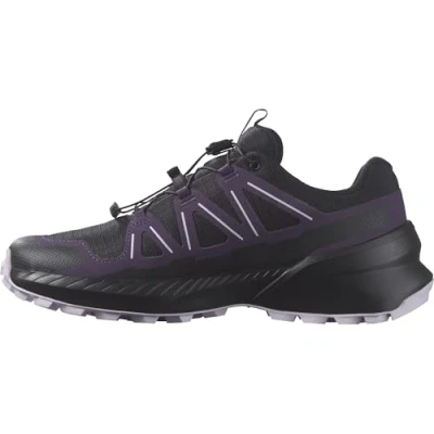 Afbeelding van Salomon SPEEDCROSS PEAK CLIMASALOMON WATERPROOF wandelschoenen voor dames, zwart / nachtschaduw orchidee petal