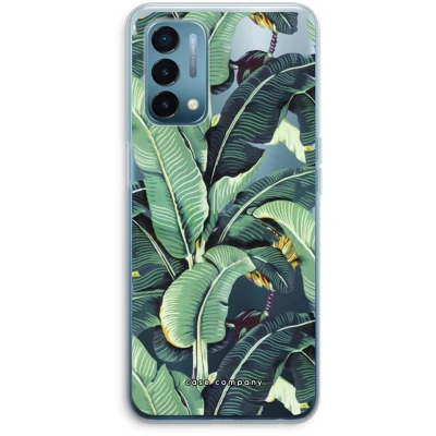 Afbeelding van Case Company® hoesje geschikt voor OnePlus Nord N200 5G Bananenbladeren Soft Cover Telefoonhoesje Bescherming aan alle Kanten en Schermrand