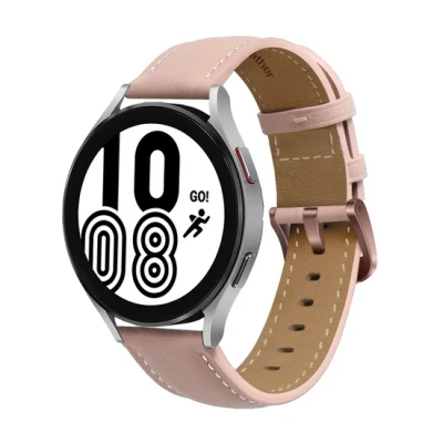 Afbeelding van Garmin Vivoactive 5 / 3 Premium Leather bandje Lichtroze