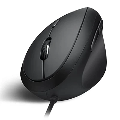 Image de Perixx PERIMICE 519 Souris verticale ergonomique pour droitiers optique 6 boutons filaire USB noir