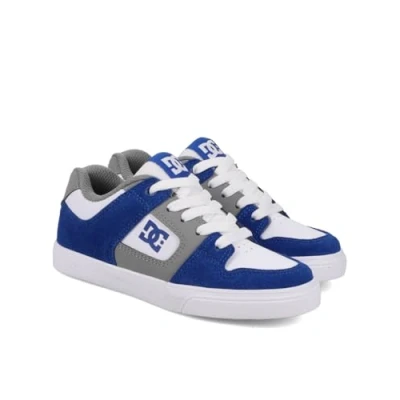Afbeelding van DC Shoes Pure sneakers voor jongens, Blauw Wit Grijs, 38 EU