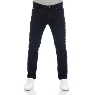 Afbeelding van DENIMFY Heren Jeans Broeken DFMiro regular/straight Fit Zwart Volwassenen Denim Jeansbroek