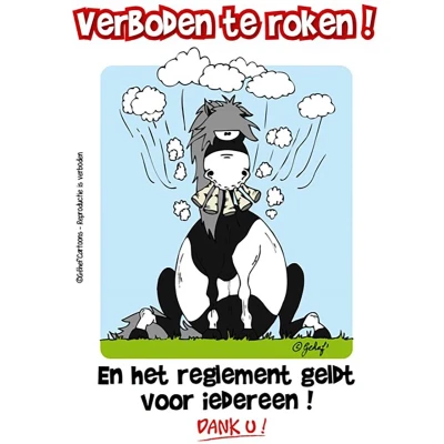 Afbeelding van HB Stalplaat Rookverbod