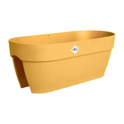 Afbeelding van elho Vibia Campana Flower Bridge 60 Jardinière pour balcon en plastique 100 % recyclé Jaune/jaune miel 59 x 26 22 cm