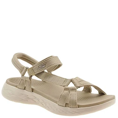 Afbeelding van Skechers On The Go dames sandaal Beige Maat 40