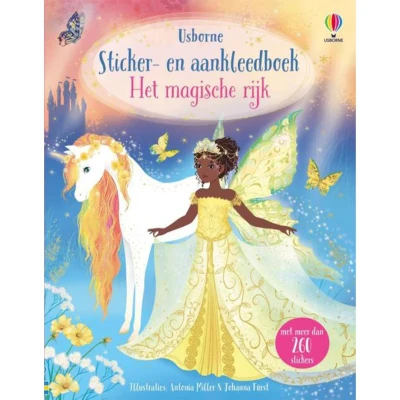 Afbeelding van Uitgeverij usborne sticker en aankleedboek het magische rijk