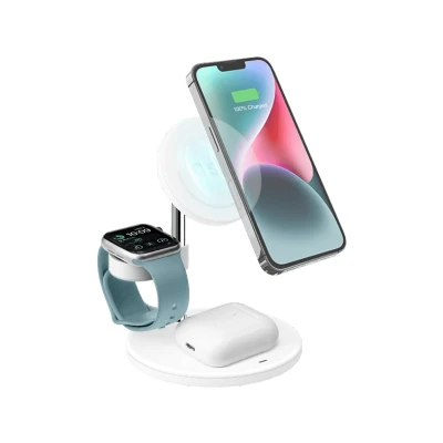 Image de Sbs Chargeur Sans Fil 3 1 15w Blanc