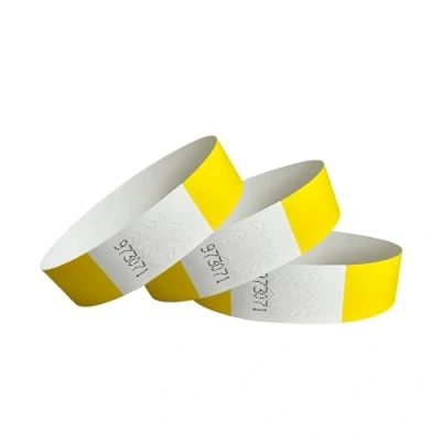 Afbeelding van CINTAPUNTO 1000 stuks tyvek instaparmbanden, identificatiearmbanden, festivalarmbanden, neonarmbanden, voor evenementen, veiligheid, feesten, scheurvast, 16 kleuren (geel)