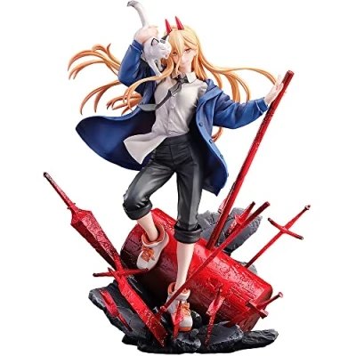 Afbeelding van SEGA Chainsaw Man Statue 1/7 Power &amp; Meowy 28 cm Beeld