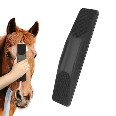 Afbeelding van Amebleak Paardenborstel, 6 in 1, wortelborstel, massagekam, paardenverzorgingsborstel, massageborstel voor paarden, en verzorging, paardenreinigingsborstel